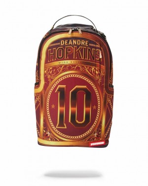Gold Men's Sprayground Nfl Deandre Hopkins Backpacks | QZGD16925