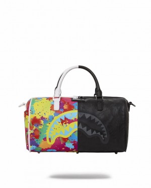 Multicolor Men's Sprayground Euphoric Darkness Mini Duffle Bags | ZNMU67045