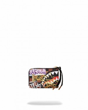 Multicolor Women's Sprayground Sharks In Paris The Rizz Wallets | GILS23495