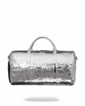 Sliver Men's Sprayground Future Titan Duffle Bags | TKXB12657